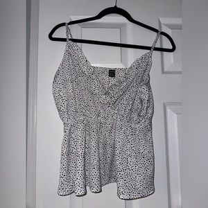 Shein Crossover polkadot tank